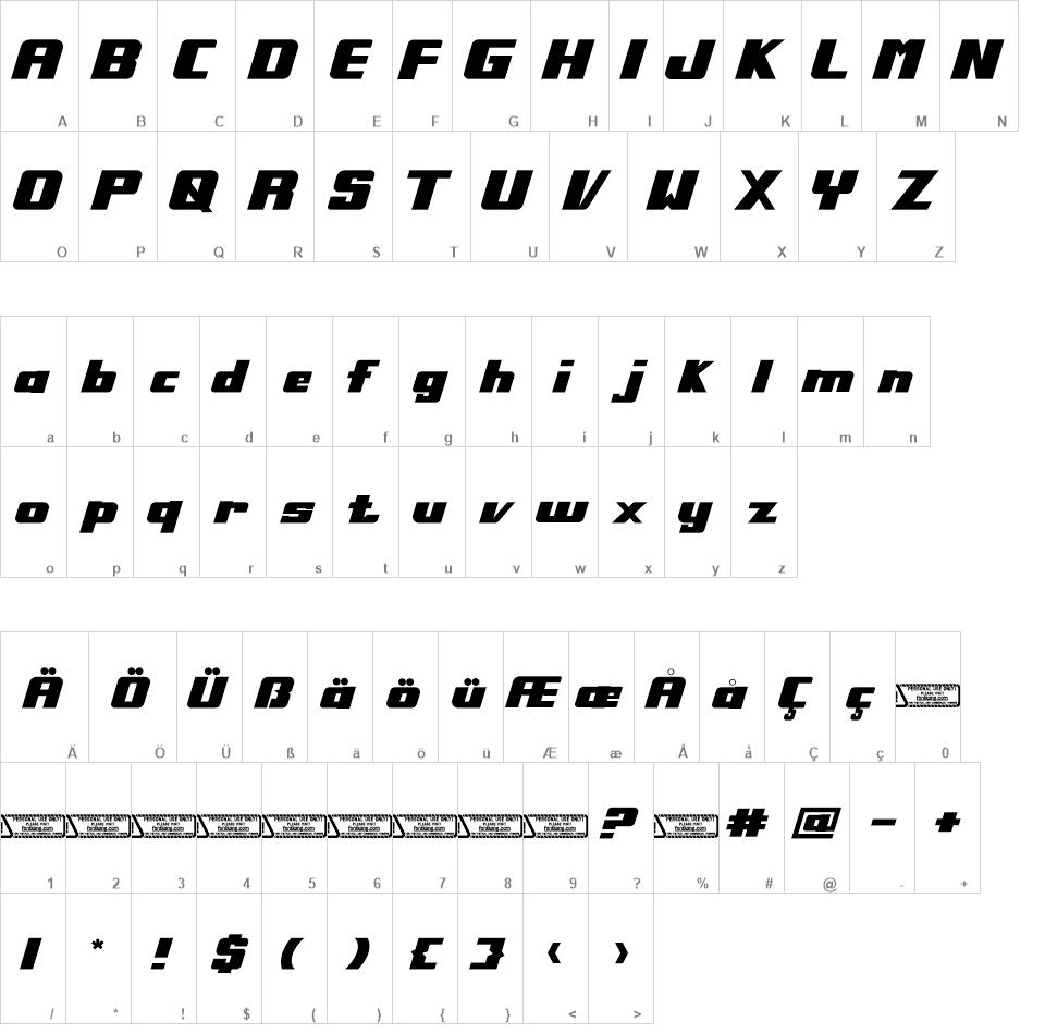 Speedrace font