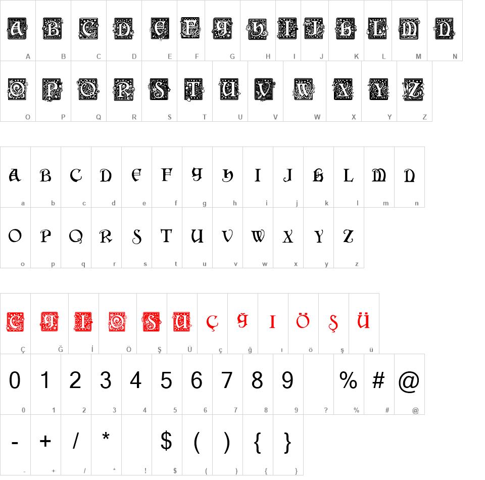 SquareCaps font