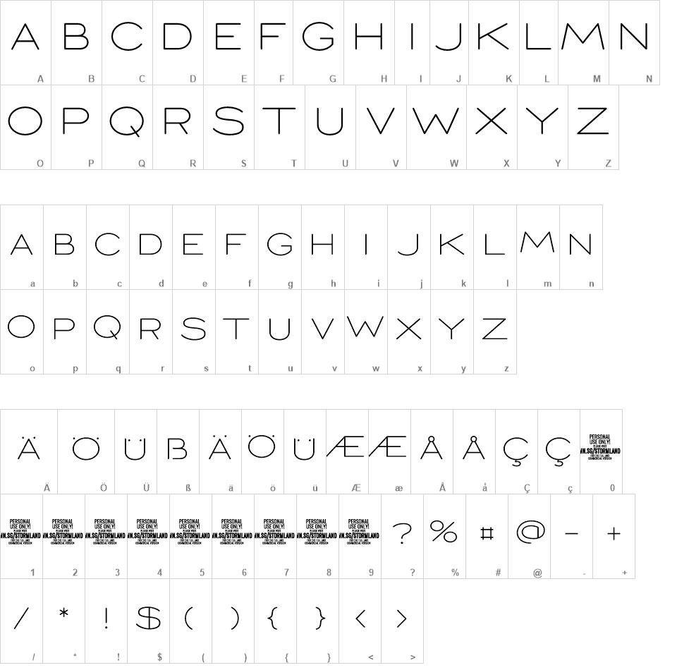 Stormland font