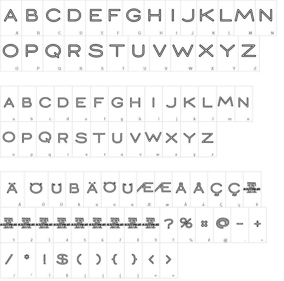 Stormline font