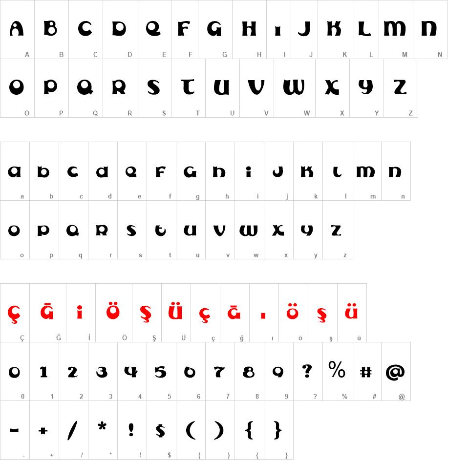 Subelair font