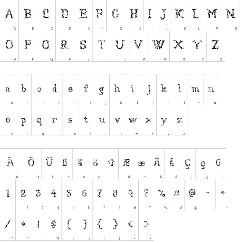 Sun Dried font