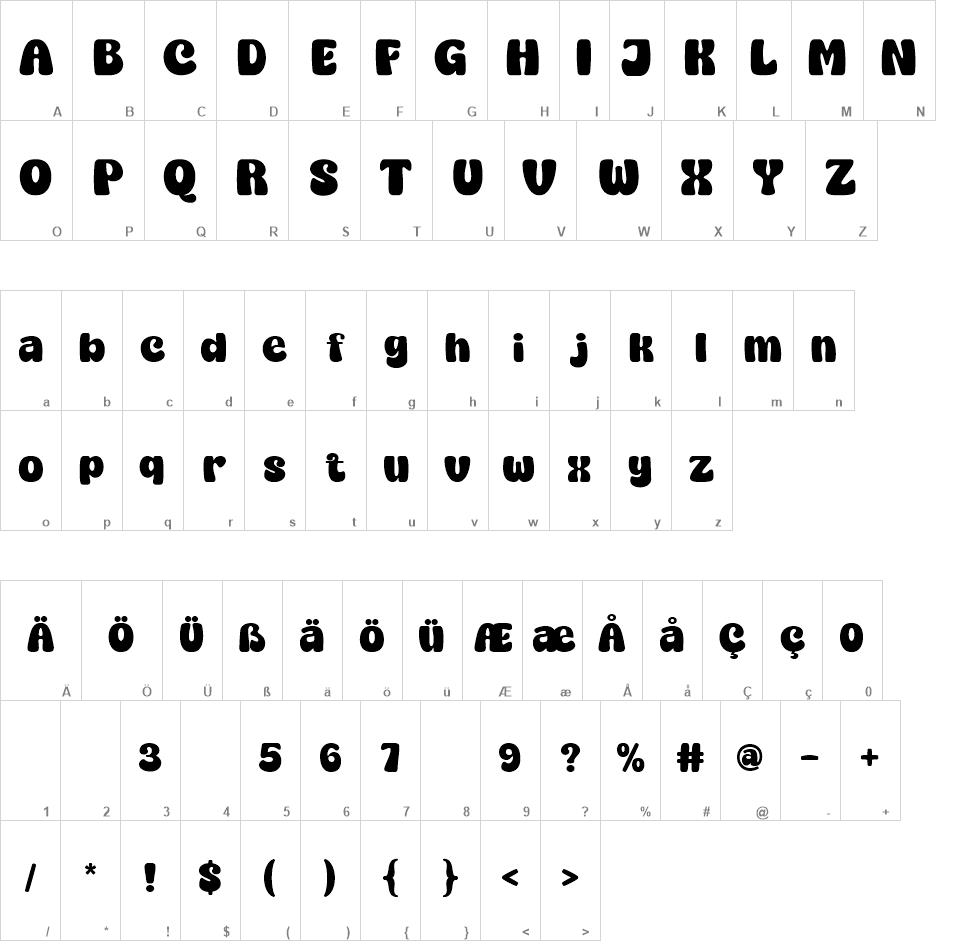 Super Chunky font