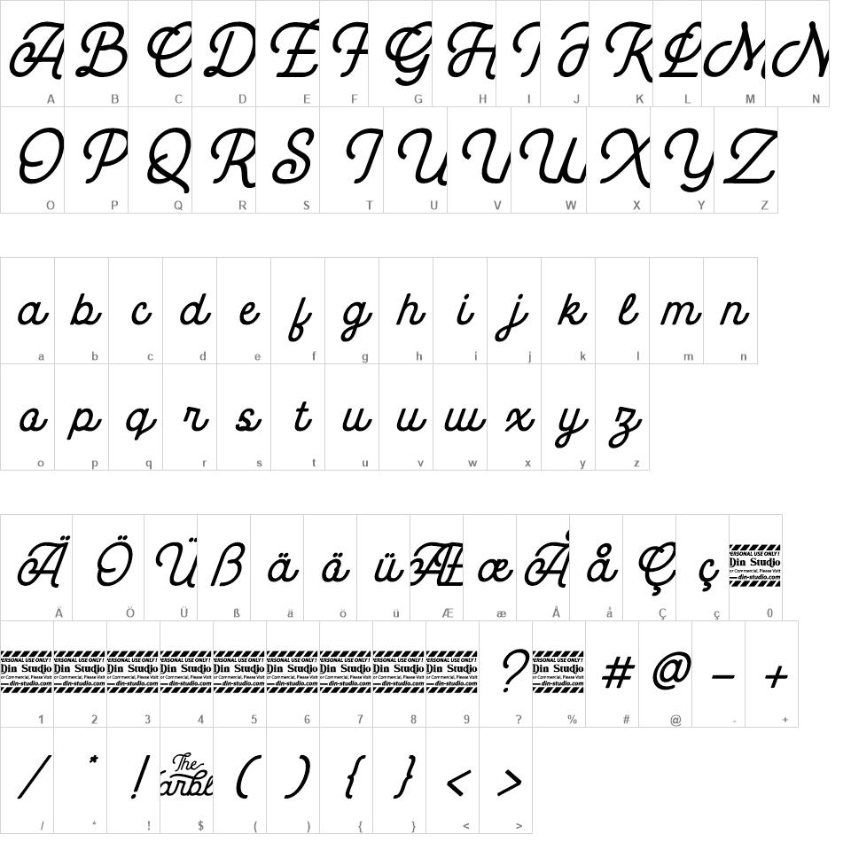 The Marbler font