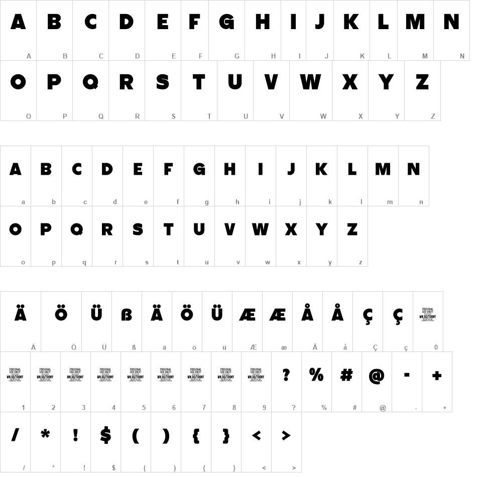 Toony Line font