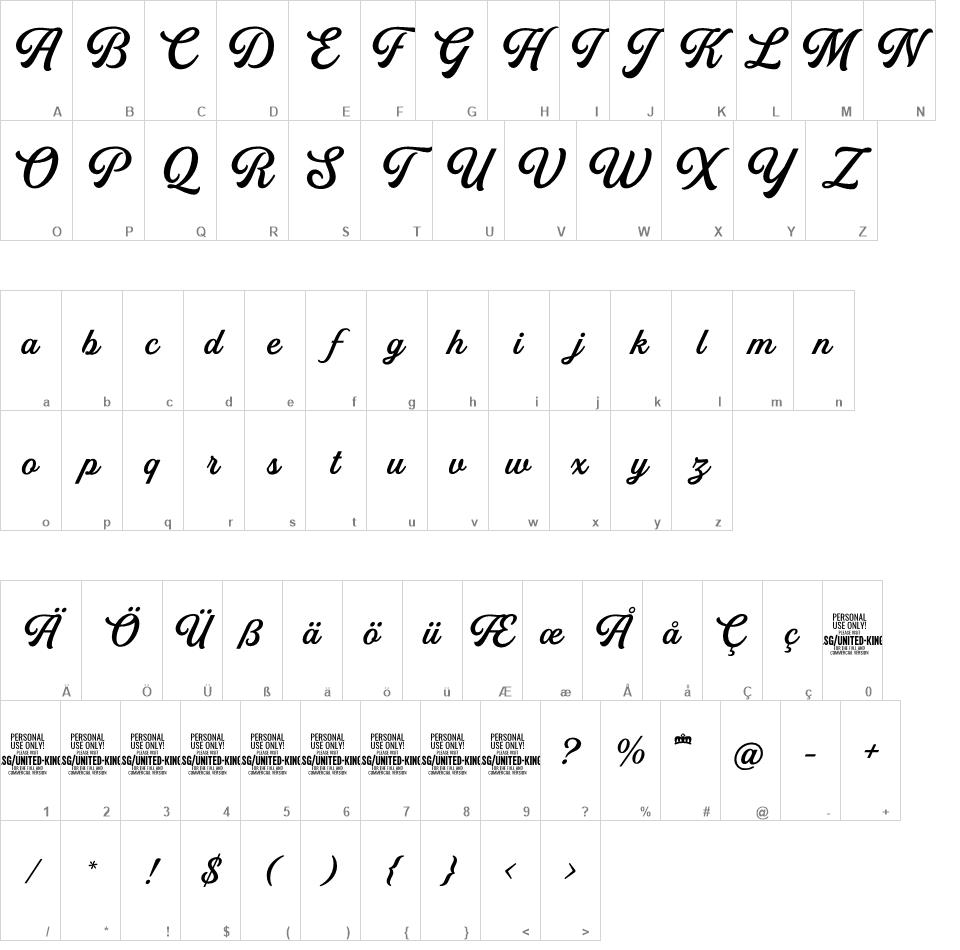 United Kings font