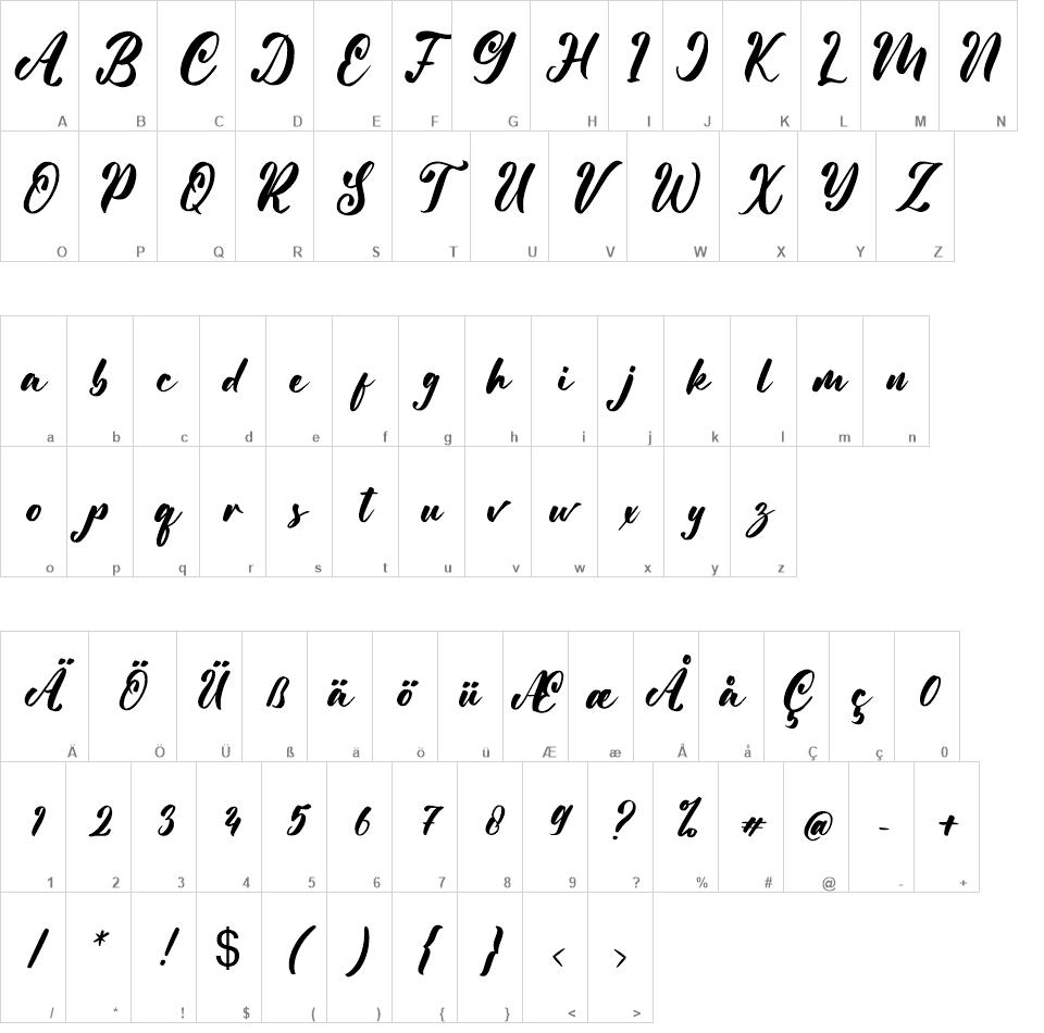 Vanessia font