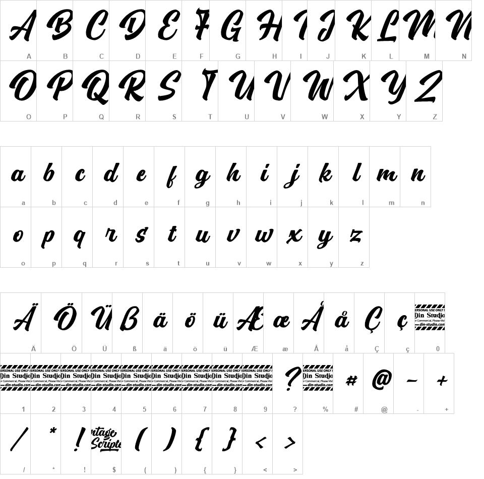 Vintage Scripter font