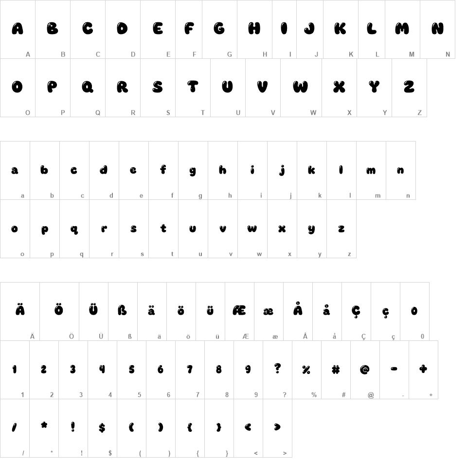 Voluptuous Bubble font