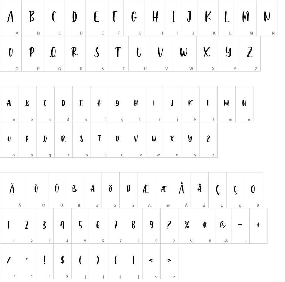 Wackomisha font