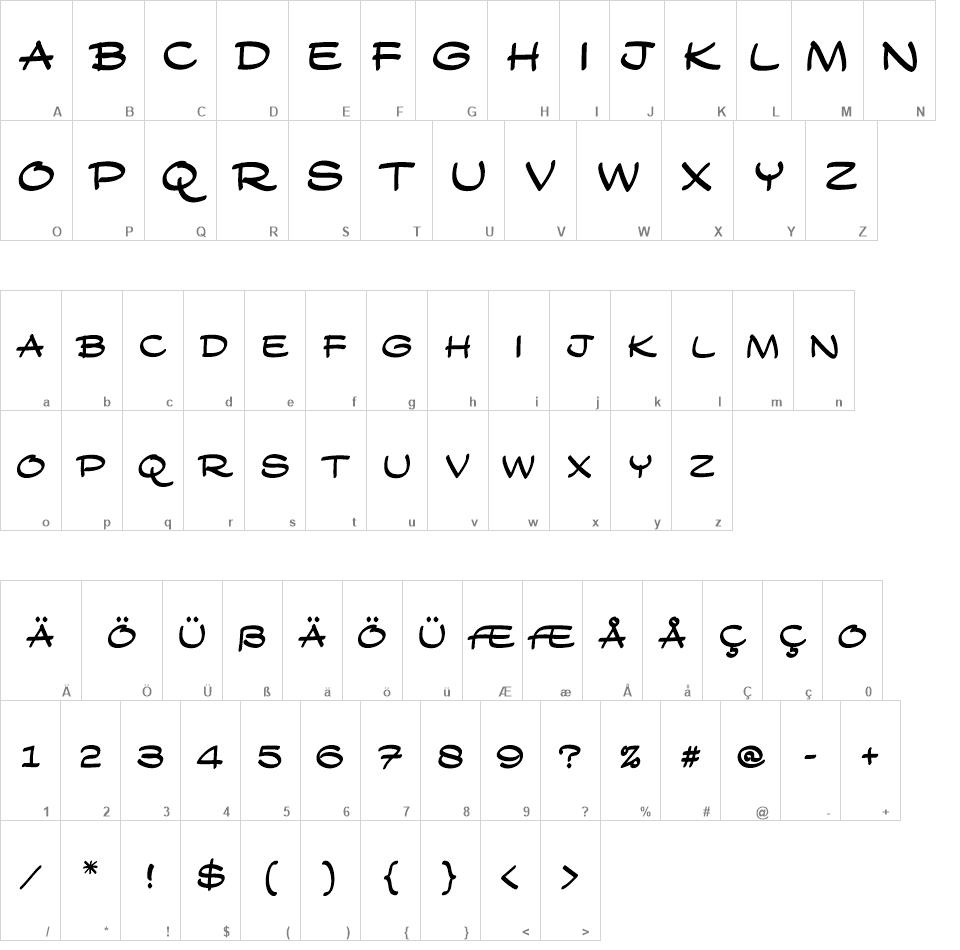 Wanders font