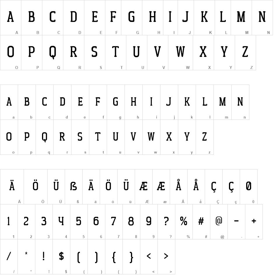 Westryder Slab font