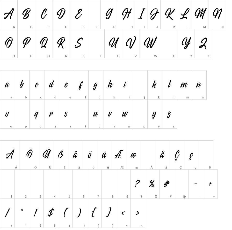 Wildline font