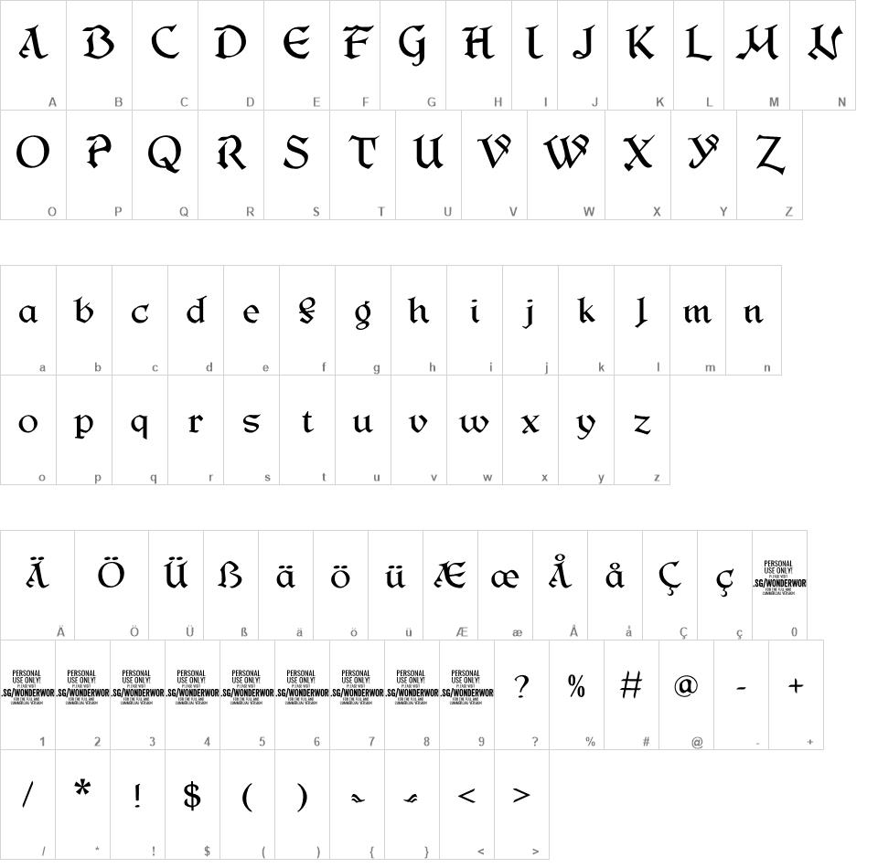 Wonderworld font