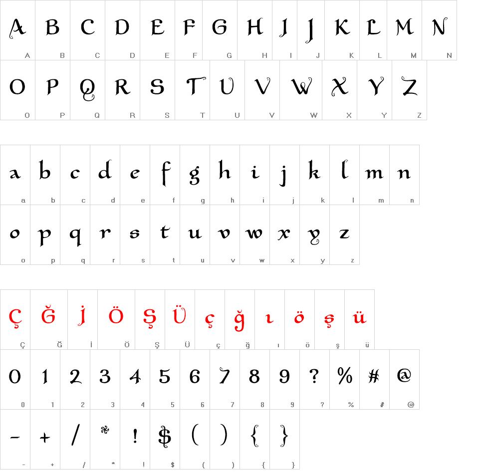 XalTerion font