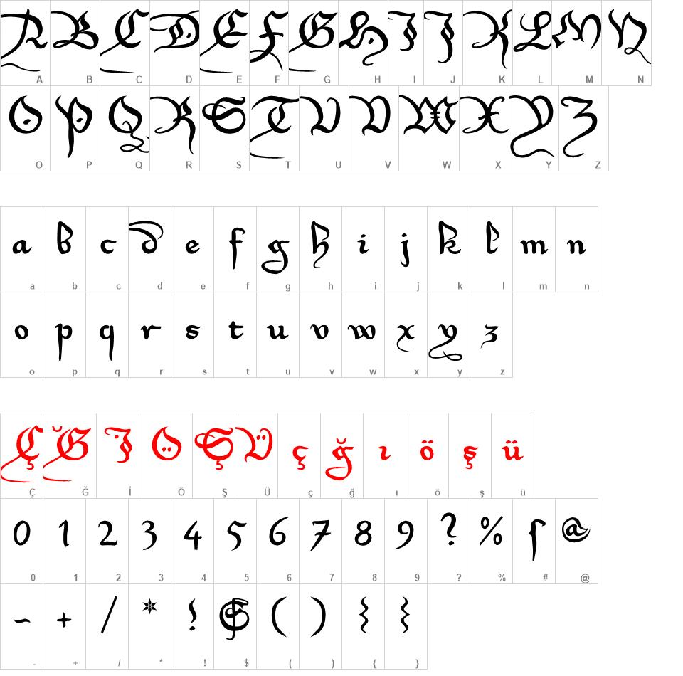Xirwena font