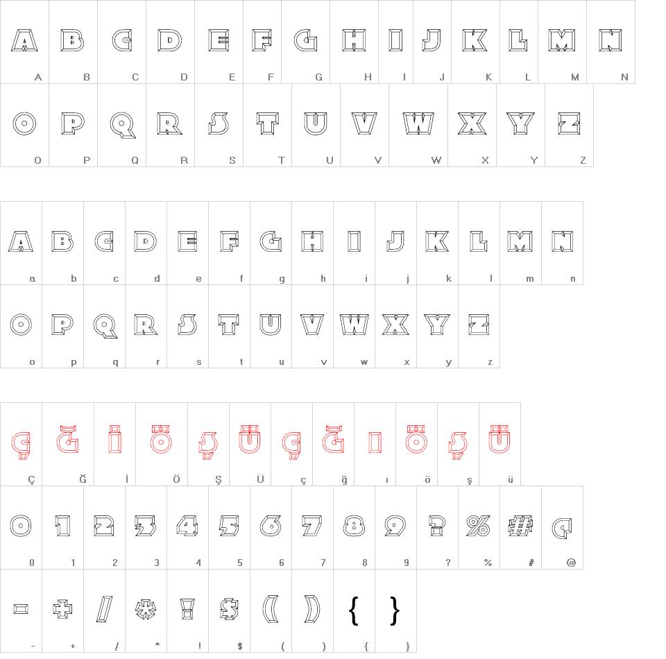 Xylitol Hollow font