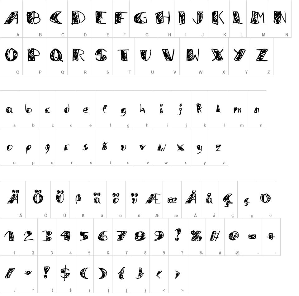 zai Dune Felt-tip Pen font