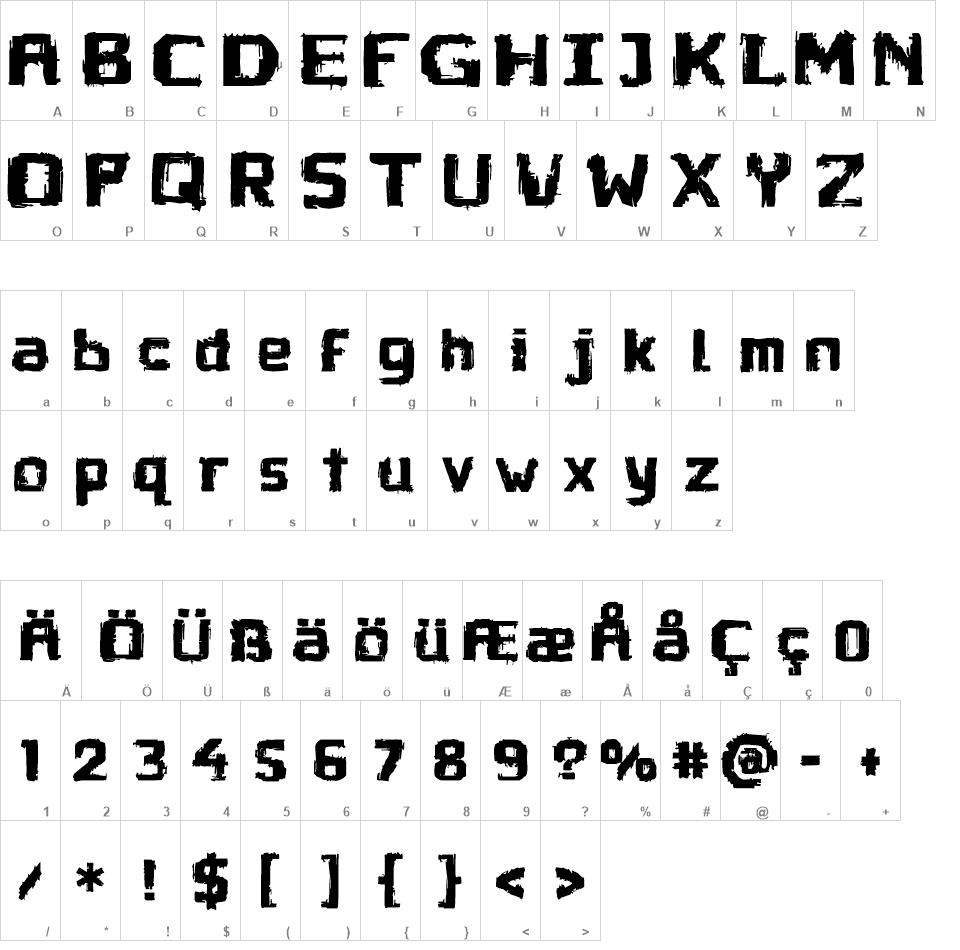 zai Greenwashing Glitch font