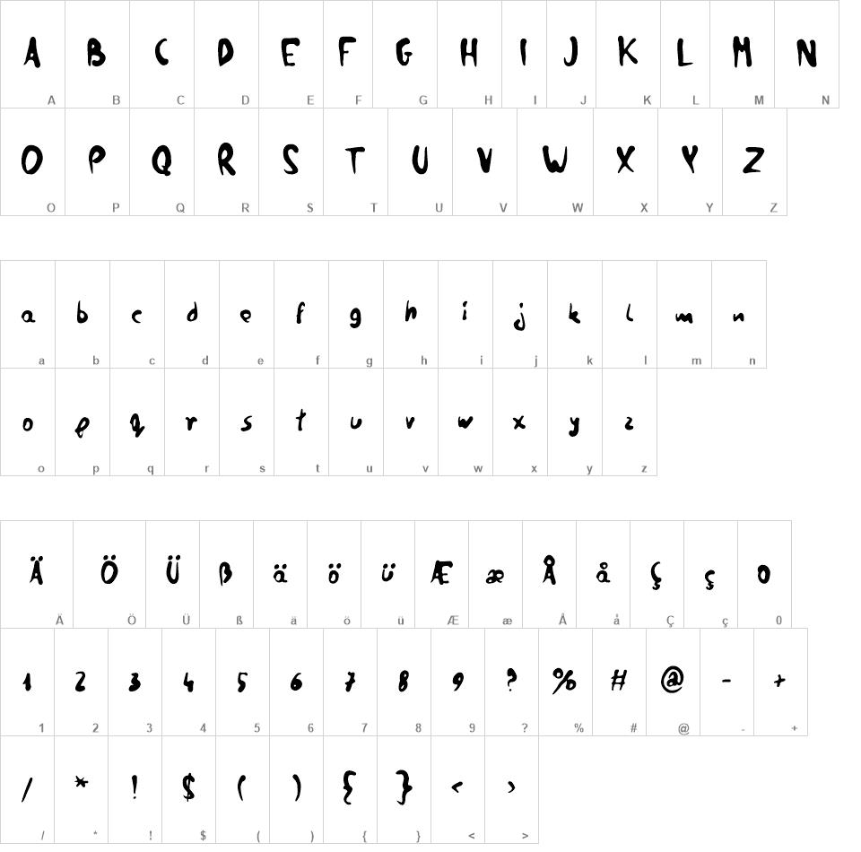 zai Quill Ink Handy font