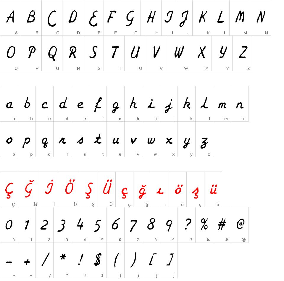 zai Smith-Corona Galaxie Typewriter font