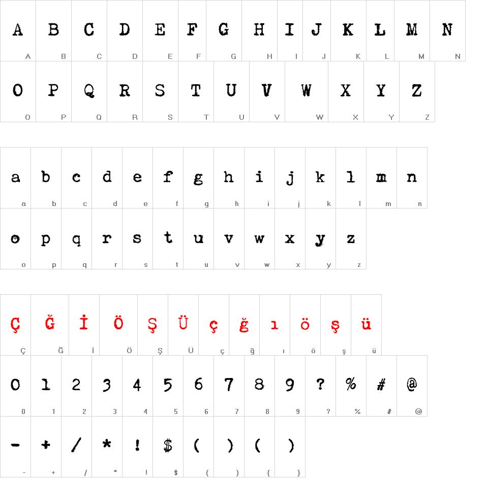 zai Consul Polish Typewriter font