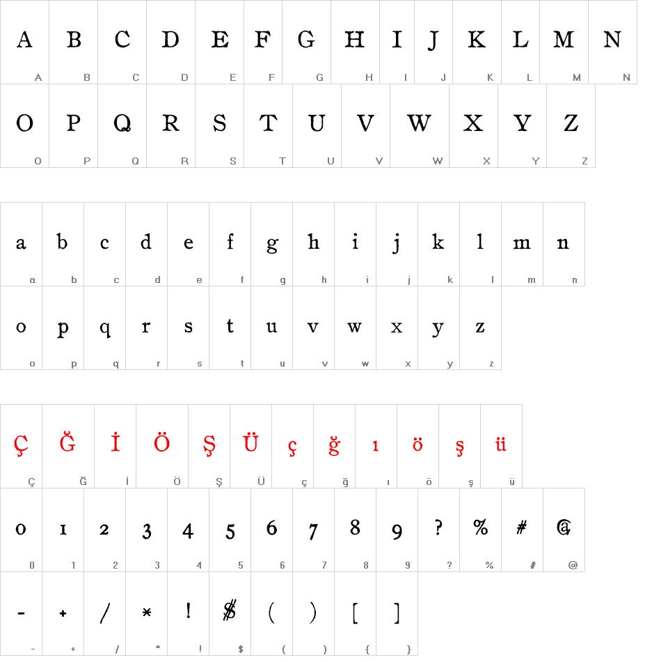 Drukarnia Akademii Krakowskiej Font font