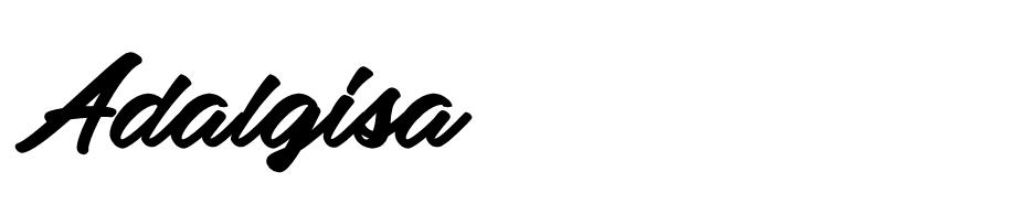 Adalgisa font