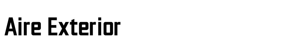 Aire Exterior  font