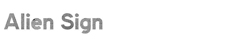 Alien Sign font