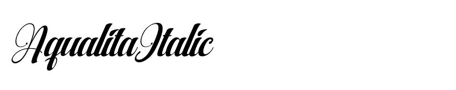 Aqualita font