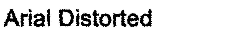 Arial Distorted Font font