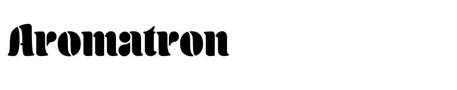 Aromatron font
