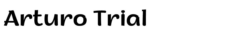 Arturo Trial font