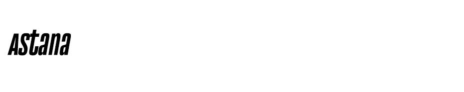 Astana font