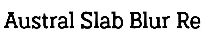 Austral Slab font