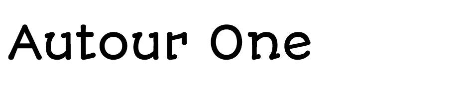 Autour One Font font