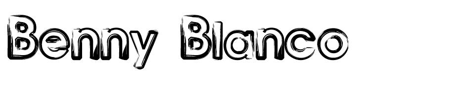 Benny Blanco font