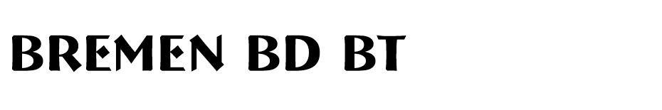 Bremen Bd BT font