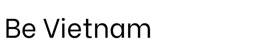 Be Vietnam font