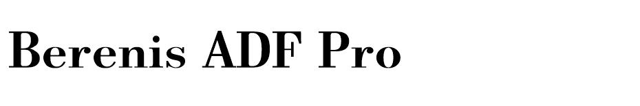 Berenis ADF Pro Font font