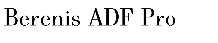 Berenis ADF Pro Font Ailesi font