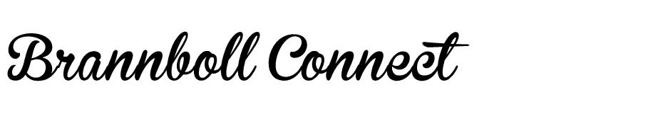 Brannboll Connect font