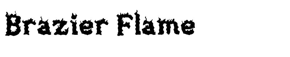  Brazier Flame Font  font