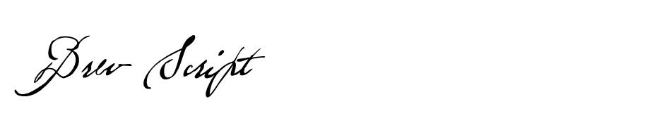 Brev Script  font