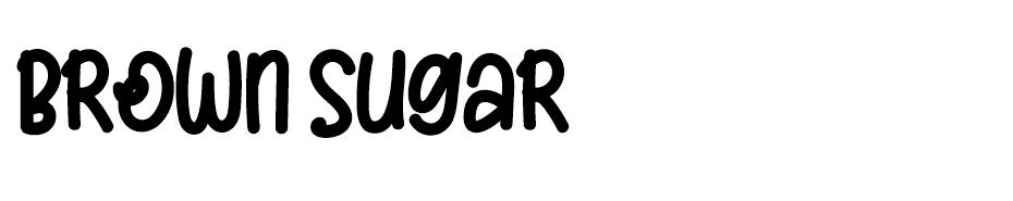 Brown Sugar font
