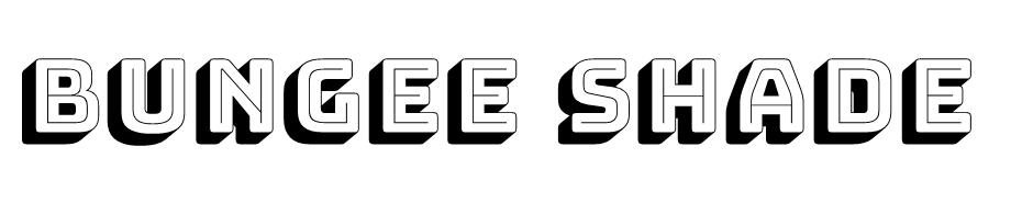 Bungee Shade font