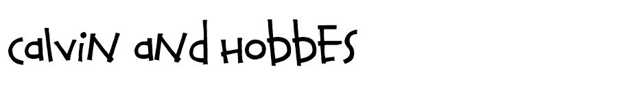 Calvin and Hobbes font