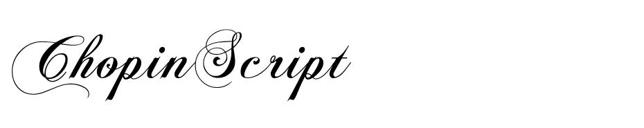 ChopinScript font