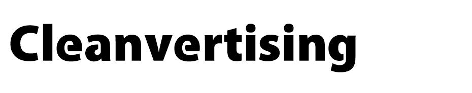 Cleanvertising font